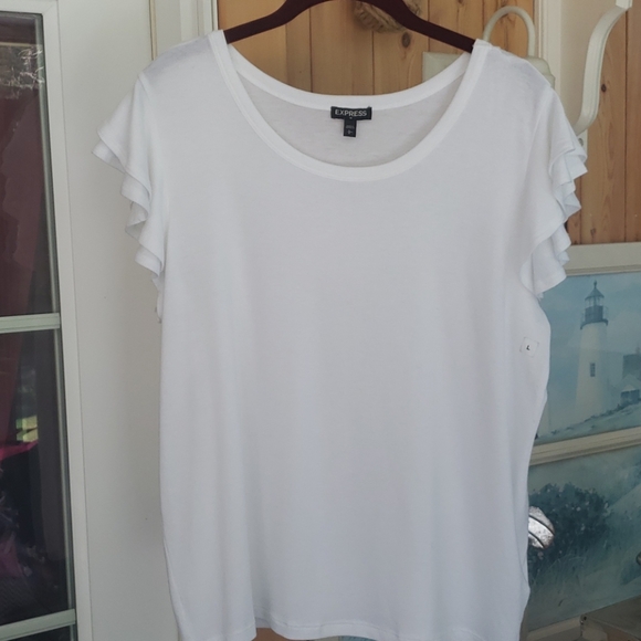 Express Tops - Express Flutter Sleeve Tee